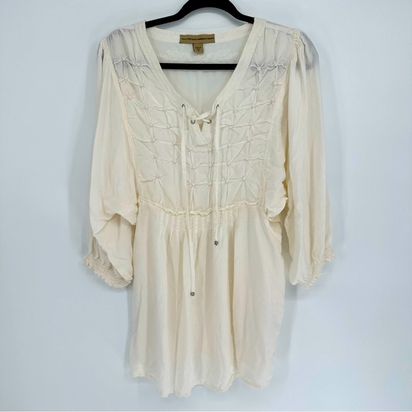 Nine West Dresses & Skirts - Nine West Vintage America Jean Ivory Boho‎ Keena Dress Womens Size Medium 2010